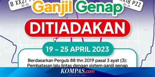 Ganjil Genap di Jakarta Ditiadakan hingga 15 April 2024