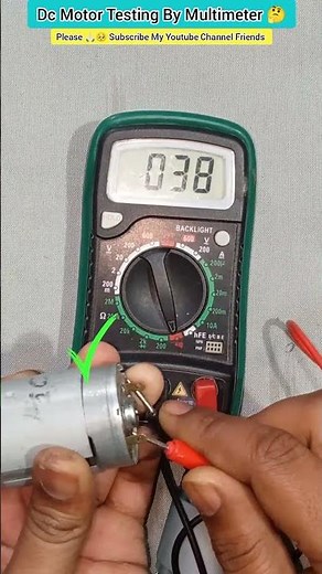 How To Testing DC Motor By Multimeter. #shorts