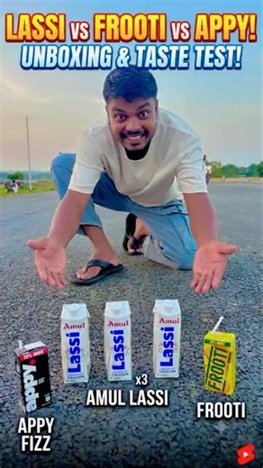 Frooti or appy Vs Amnl Lassi testing