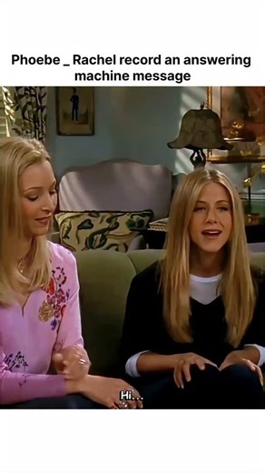 content clips on Instagram: "In Friends Season 6, Episode 7, “The One Where Phoebe Runs,” Phoebe and Rachel record an answering machine message together, and the moment highlights their contrasting personalities in a playful way. Phoebe approaches the task with her usual quirky confidence, experimenting with different tones and ideas, while Rachel overthinks how she sounds and worries about coming across the right way. Their repeated attempts turn a simple message into a comedic exchange, showin