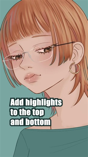 Easy rimless glasses with this hack! | Clip Studio Paint