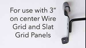 SSWBasics 4 inch Black Peg Hook for Wire Grid - 25 Pack - For Use With 3” on Center Wire Grid and Slat Grid Panels - Metal Display Hooks for Gridwall - Great for Retail, Convenience, and Thrift Stores