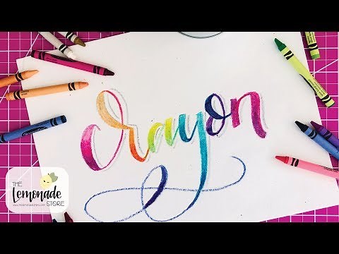 LETTERING WITH CRAYONS - Some fun lettering techniques using crayons