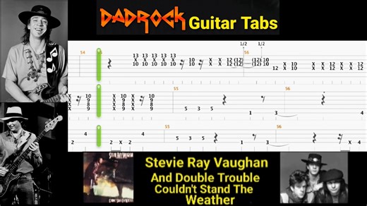 SRV Couldn’t Stand the Weather TAB六线谱 双吉他+贝斯（自用）