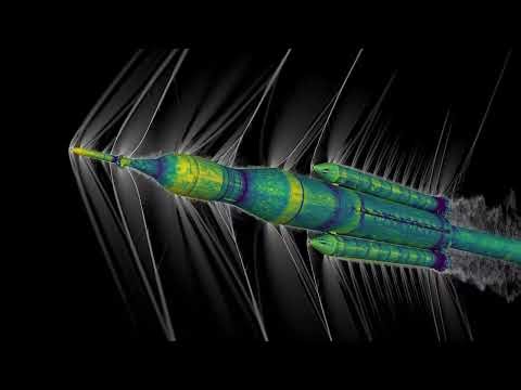 NASA Space Launch System (SLS) Ascent Airflow and Vibrations by NASA Ames supercomputing center