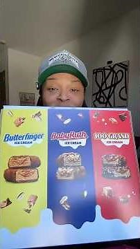Butterfinger, Baby Ruth & 100 Grand ICE CREAM?! 🍫🍦 Trying Ferrero’s Frozen Candy Bars!