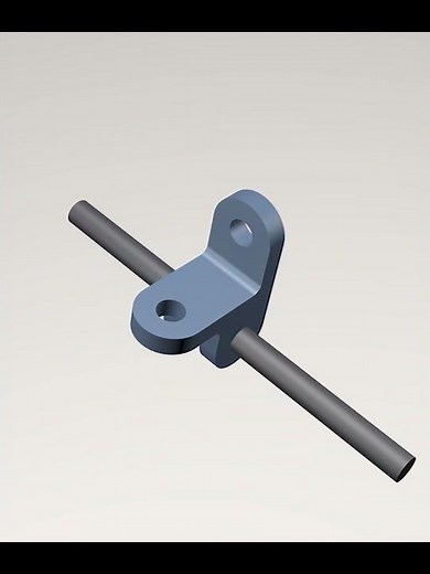 Équerre 3D en rotation — SolidWorks | Animation CAO