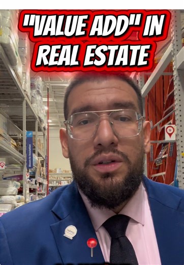 VALUE-ADD 💡 | REAL ESTATE 101 Value-Add means intentionally increasing a property’s value. Here’s how it works 👇 1️⃣ Rehab the property 2️⃣ Increase the rents 3️⃣ Higher rents = higher value That’s Value-Add Investing. 📍Filming at Lowe’s, picking up materials for this rental property. This is what real estate looks like behind the scenes. Ricardo Sanchez The Superman of Real Estate 🦸‍♂️ #ValueAdd #RealEstate101 #RealEstateTok #RentalProperty #RehabLife