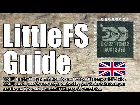 How to create autoexec.bat in OpenBeken? LittleFS file system guide, IoT device page hosting DIY