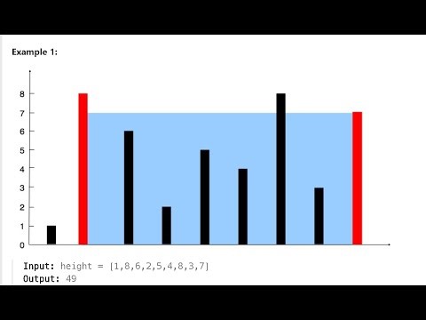 Container With Most Water | Leetcode 11 | Two Pointers Approach