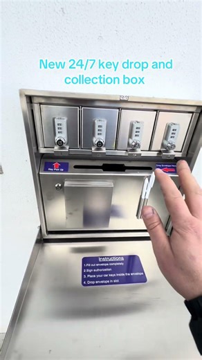 New 24/7 key drop off and collection box #convenient