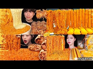 🤯SPICY BULDAK CARBO FIRE NOODLES🔥 Extreme MUKBANG ASMR 😵 Viral Eating Compilation 🧀