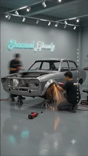 Rusty Datsun 120Y Restored Into a Modern Sporty Classic! #Datsun120Y #CarRestoration