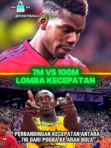 Pogba's Penalty vs Usain Bolt's 100m Run 🥶