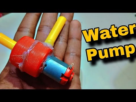 How To Make Mini Water Pump At Home With DC Moter Science Project #schoolproject