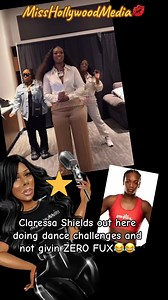 277K views · 3.2K reactions | #whewwhunnii Claressa Shields out here doing dance challenges and not givin ZERO FUX | The Chat With Miss Hollywood | Facebook