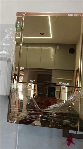 Golden finish Stainless steel water purifier cum Hot 🔥 and Normal water dispenser unit