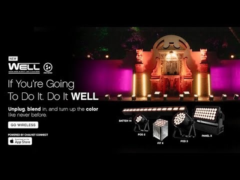 Turn Up the COLOR! Meet the WELL Family Wireless Event LED Luminaires | CHAUVET Professional
