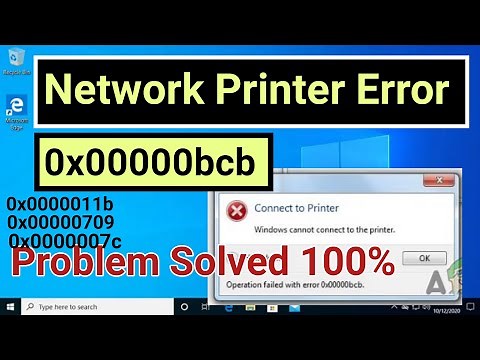 How To Fix Printer Error 0x00000bcb In Windows10 |error 0x00000bcb windows cannot connect to printer