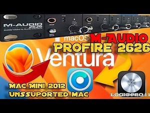 M-AUDIO PROFIRE 2626 MAC OSX VENTURA 13.6.7 (MÉTODO 2024 MAC MINI 2012, VIA OPEN CORE)