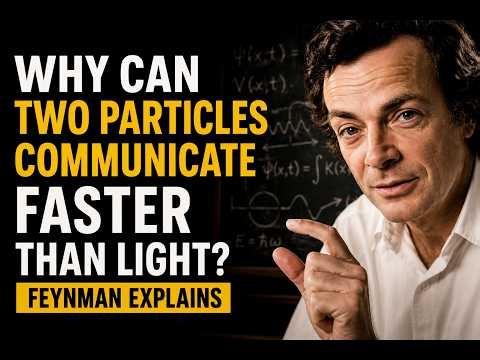 Why Can Two Particles Communicate Faster Than Light? | Feynman Explains