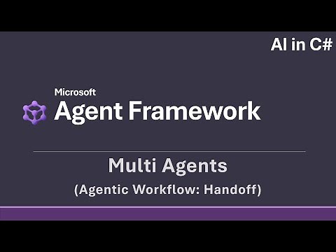 Agentic Workflow (Handoff) - AI in C# (Microsoft Agent Framework)