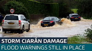Flood warnings still in place as Storm Ciarán cleanup operation begins - Latest From ITV News