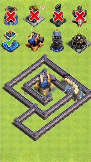 Massive giant army vs 8 defense builds, which one will win? #clashofclans #coc