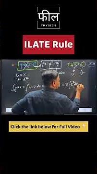 ILATE Rule Explained in 60 Seconds | Integration by Parts Made Easy 🔥