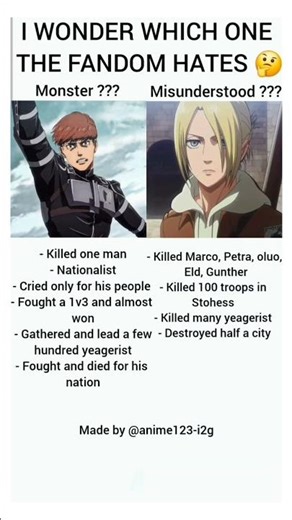 FLOCH vs ANNIE || ATTACK ON TITAN . #floch #annie #aot #flochforster #annieleonhart #attackontitan