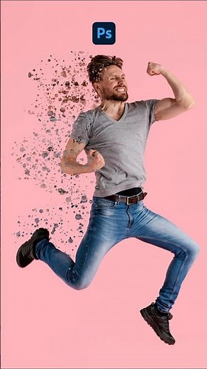 Dispersion Effect In Photoshop | Concept Hub | #dispersion #effect #photoshop #youtubeshort