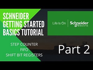 Schneider PLC Tutorial for beginners Part 2 | Schneider FIFO | Step Counter | Shift Bit Register