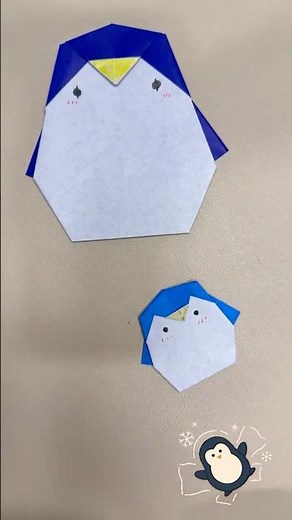 How to Fold a cute penguin 🐧 | Easy Origami for Kids