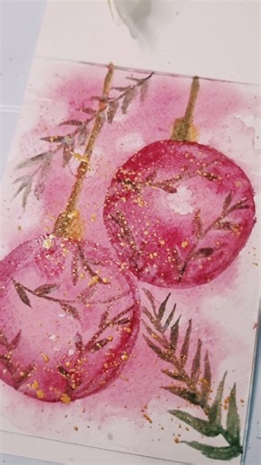 Christmas Special Painting 🖌️🎨 #watercolor #christmas #christmasart #diy #easywatercolor #viral #yt