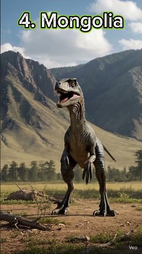 Top five countries with the most dinosaur fossils! #geography #country #facts #dinosaur #fossil