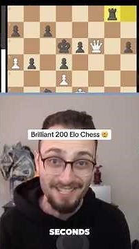 Brilliant !! The Best 200 Elo Chess Game Ever ! #chess #gothamchess