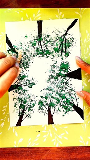 The easiest way to draw trees