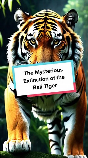 Explore the enigmatic life of the Bali Tiger and uncover what led to its tragic extinction. #WildlifeHistory #ExtinctSpecies #Conservation #BaliTiger