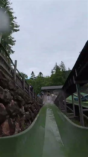 Water slide Crash Fail - That Was A Bad Idea #viral #themeparkride #amusementparkride #viralshorts