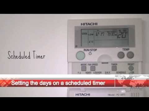 Hitachi PC ART Scheduled Timer Settings