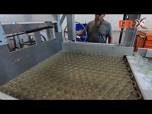 Manual Depalletizer for half-height pallets of containers