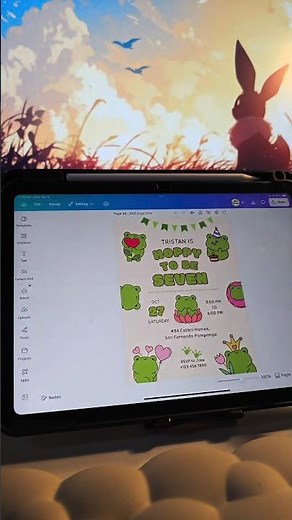 Cute Canva Elements for Kids Birthday Invitations! #partyinvitation #kidsbirthdayparty #canva