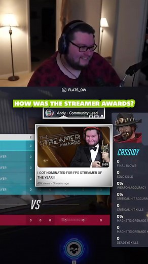 The Executive Producer voted Flats for best fps streamer #flats #overwatch2 #ow2 #top500 #overwatchclips #overwatchtiktok #twitch #streamer #twitchclips #fyp #fypシ