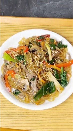 Making Japchae 〜チャプチェ〜 #Shorts | easy Japanese home cooking recipe