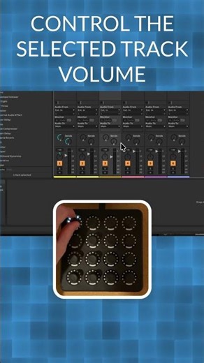 Selected Track Volume Control In Ableton Live #shorts