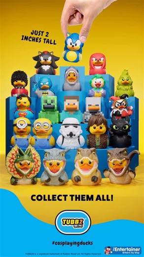 The Entertainer Toys on Instagram: "🚨 Mini @tubbzofficial have officially splash-landed in ALL The Entertainer stores! 🚨 Get ready to waddle into the world of iconic characters from Jurassic Park, How To Train Your Dragon, Minions, Jaws and loads more… all in epic MINI duck form! 🐤 📍Head to your nearest The Entertainer and start your collection today! #tubbz"