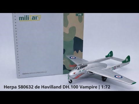 Herpa de Havilland DH.100 Vampire | 1:72 Diecast Model Review (British Legend)