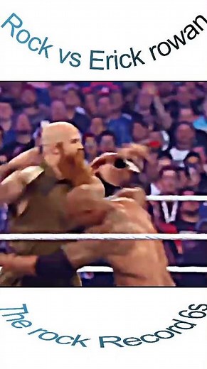 the rock vs Erick rowan wrestlemania 32