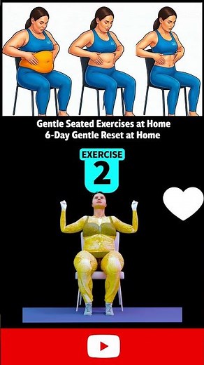 Chair Workout For Beginners Gentle Seated Exercises At Home No Jumping No Floor — Day 3-P2