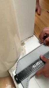 Adjust the step edge to the round column like a Pro ✅ #reelsvideoシ #fyp #flooring #diyproject | Phill Home Made